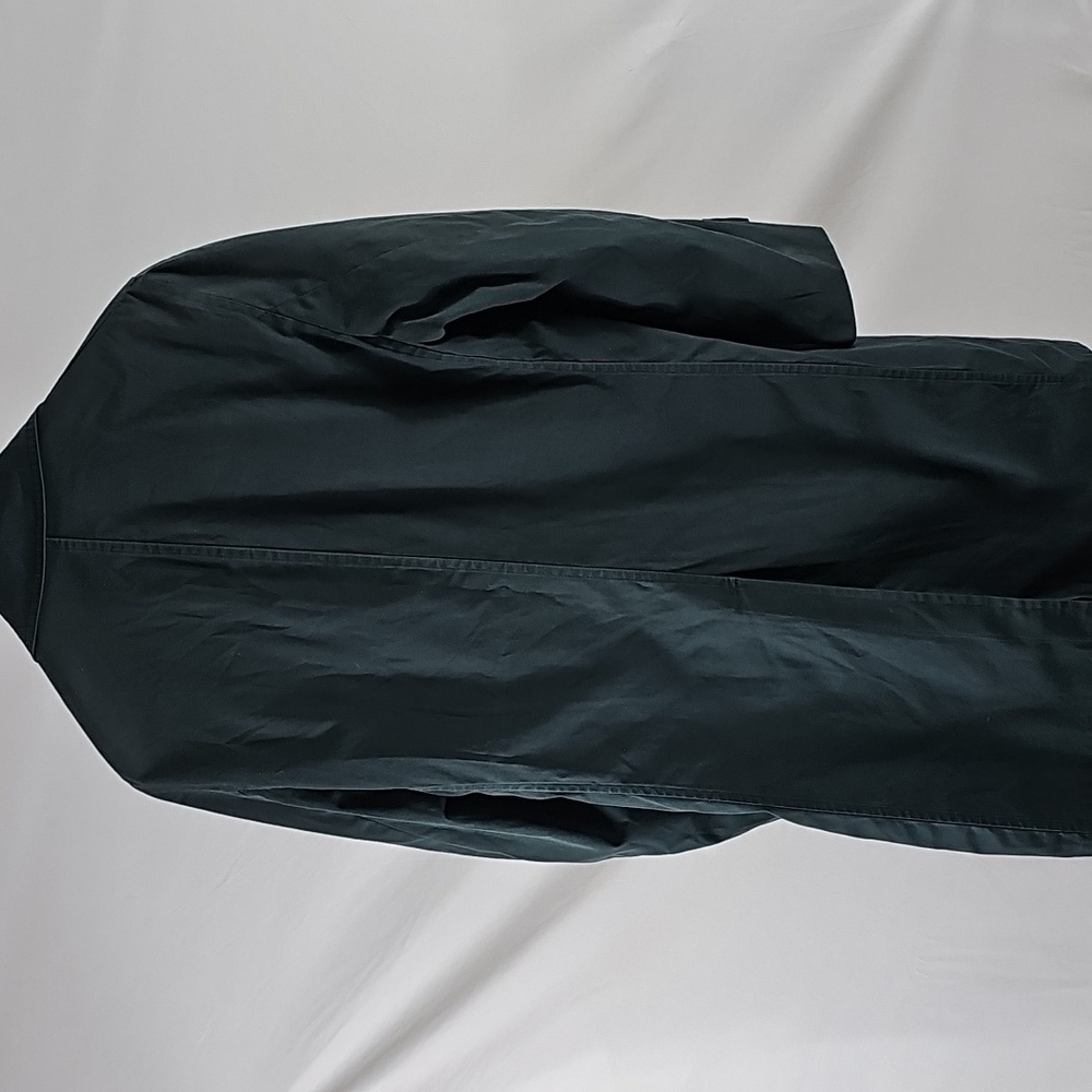 London Fog Green Trench Coat Classic Tailored Silhouette - Picture 2 of 5